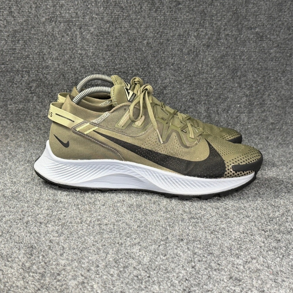Nike Pegasus Trail 2 Running Shoes Men's 11 Medium Olive Green Athletic Training